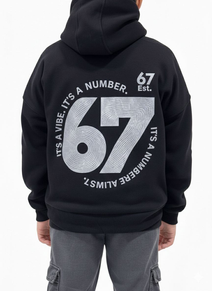 67 BLACK HOODIE