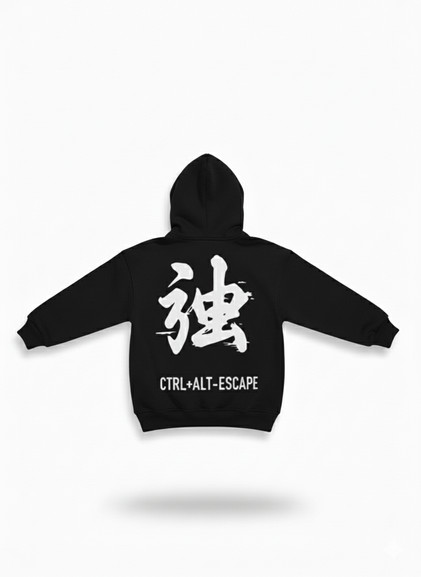 ESCAPE BLACK HOODIE