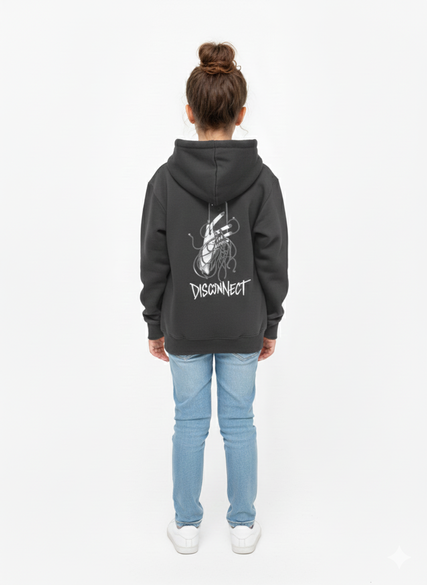 DISCONNECT GREY HOODIE