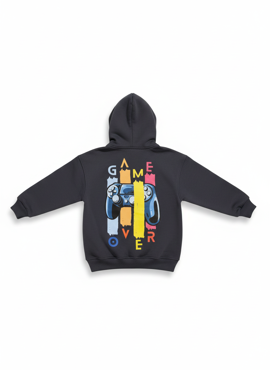 GAMEOVER GREY HOODIE